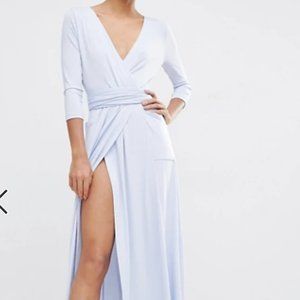 ASOS Crepe Wrap Midi Dress